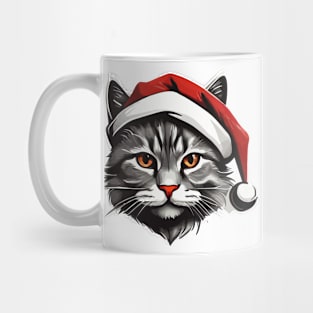 cat - wearing xmas hat Mug